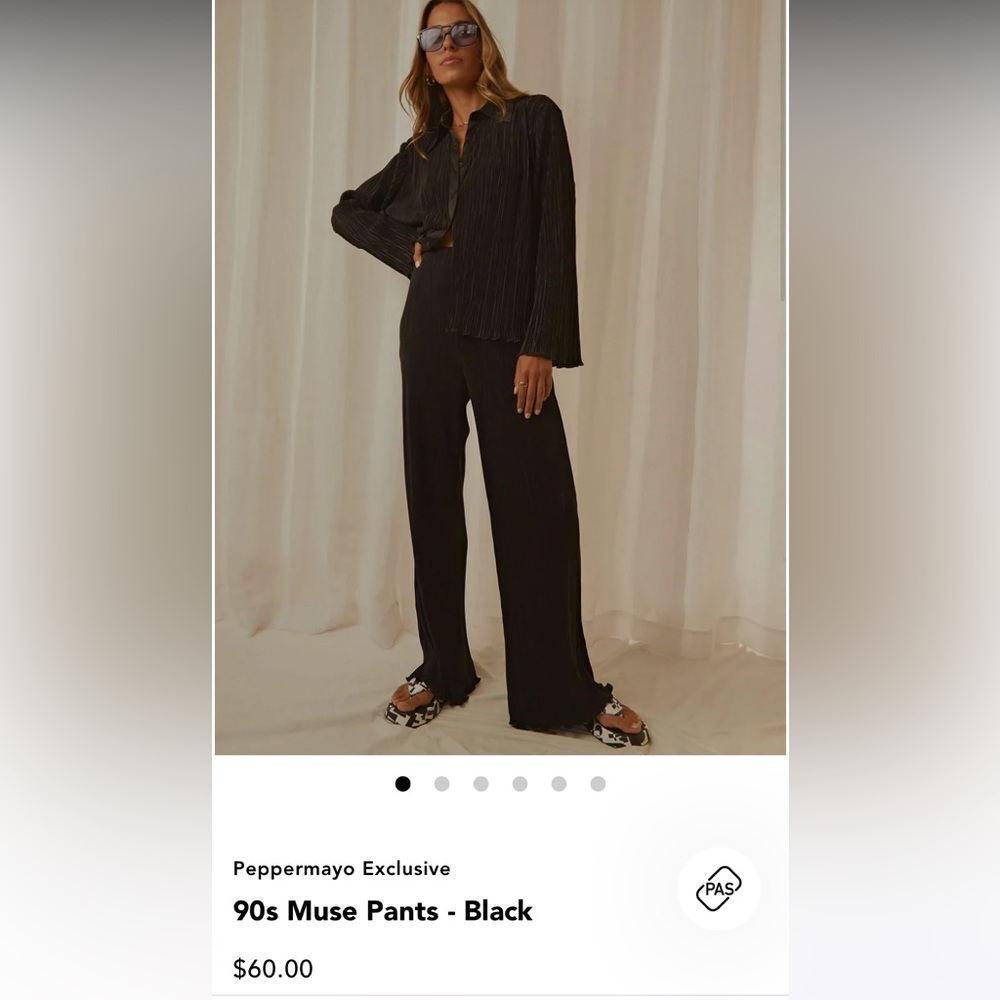 Peppermayo 90s Muse Pants - Black